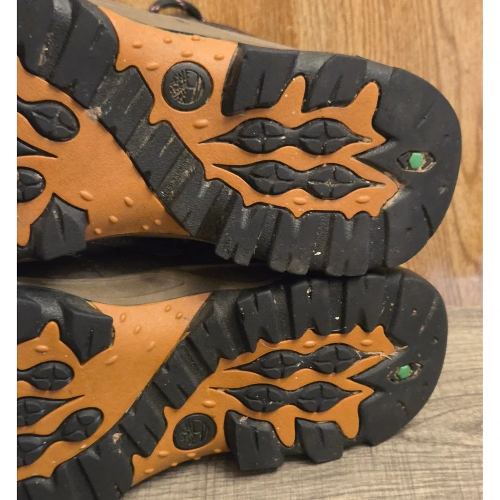 Timberland Mt. Maddsen Waterproof Mid Hiking Boots Boys Size 7 Brown